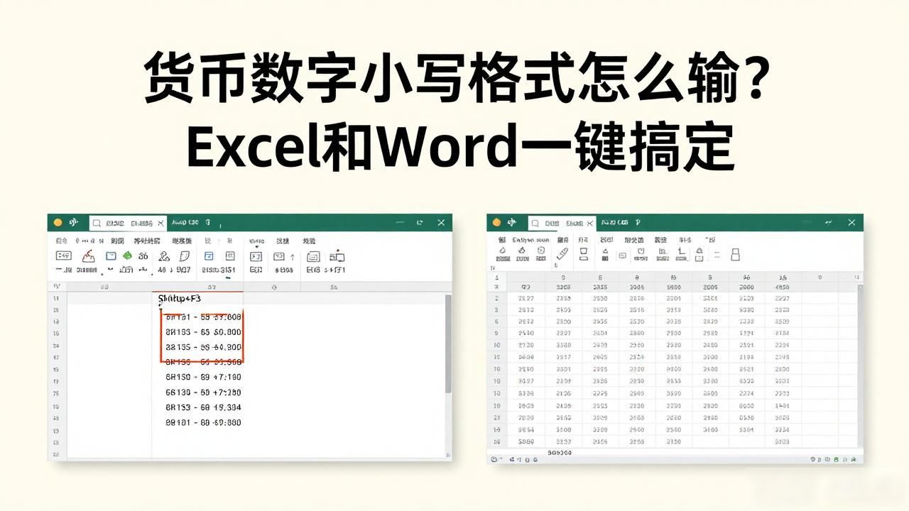 货币数字小写格式怎么输？Excel和Word一键搞定-第1张图片-imToken 官网｜全球领先多链去中心化钱包｜BTC ETH NFT DeFi 管理工具