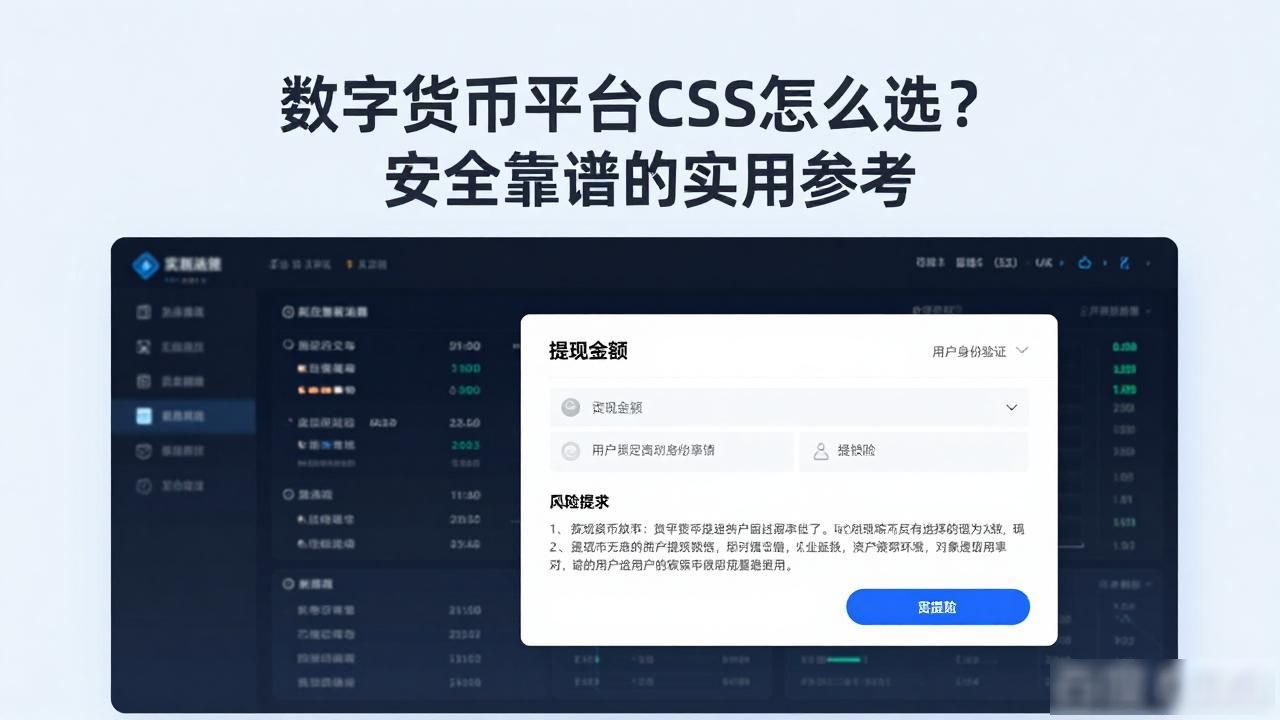 数字货币平台css怎么选？安全靠谱的实用参考-第1张图片-imToken 官网｜全球领先多链去中心化钱包｜BTC ETH NFT DeFi 管理工具