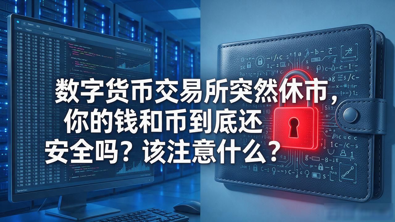 数字货币交易所突然休市，你的钱和币到底还安全吗？该注意什么？