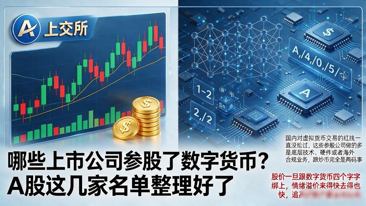 哪些上市公司参股了数字货币？A股这几家名单整理好了
