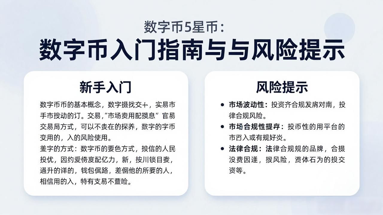 数字货币5星币：新手入门指南与风险提示