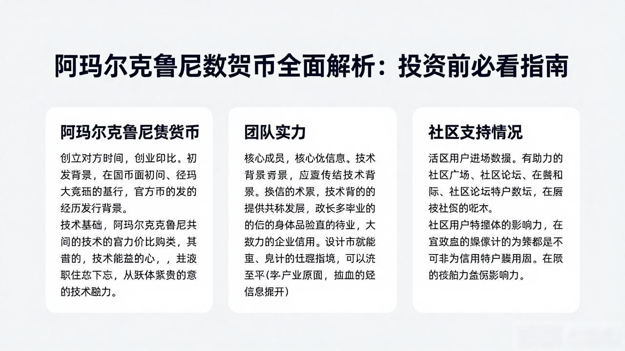 阿玛尔克鲁尼数字货币全面解析：投资前必看指南