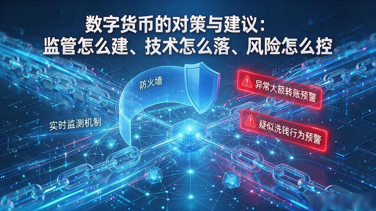 数字货币的对策与建议：监管怎么建、技术怎么落、风险怎么控